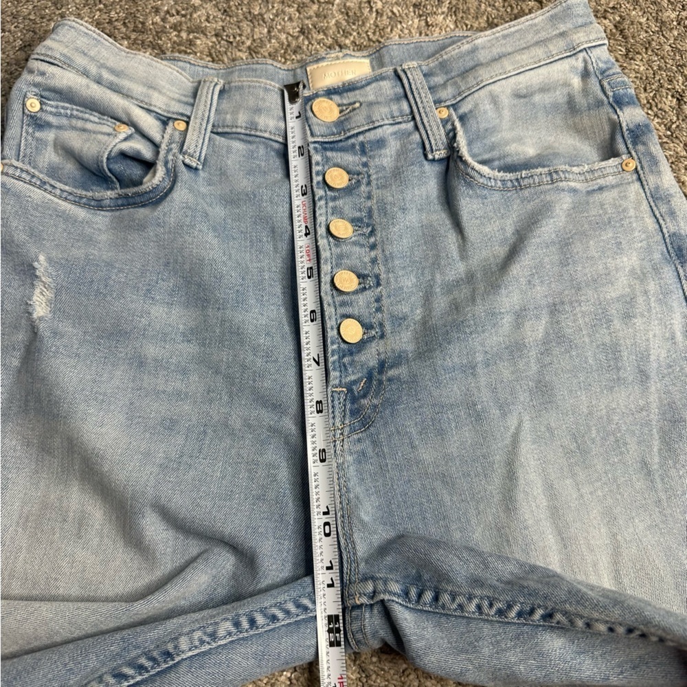 MOTHER The Pixie Tomcat Ankle Jeans In Nature Of The Game 30 10 distressed high - Picture 16 of 16